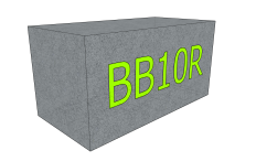 Betonový blok BB10R 1200x600x600 mm